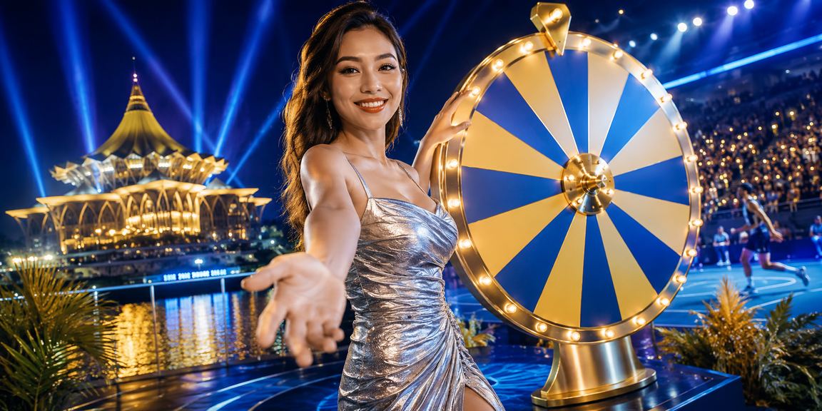 Meja roulette gaya Melayu di Kuching dengan suasana kasino langsung